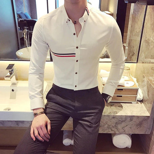 Elegana - Slim Fit Dress Shirt
